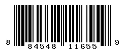 UPC barcode 884548116559