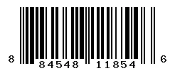UPC barcode 884548118546