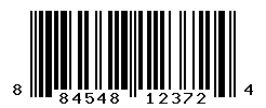UPC barcode number 884548123724