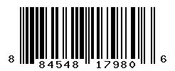 UPC barcode 884548179806