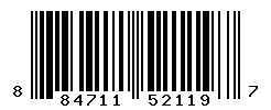 UPC barcode number 884711521197