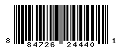 upc 884726244401 barcode image