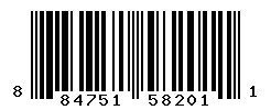 UPC barcode number 884751582011