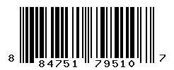 UPC barcode number 884751795107