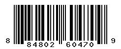 UPC barcode number 884802604709