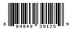 UPC barcode number 884849391259