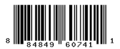 UPC barcode number 884849607411