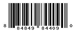 UPC barcode number 884849844090