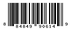 UPC barcode number 884849906149