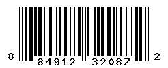 UPC barcode 884912320872
