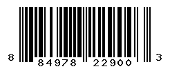 UPC barcode number 884978229003