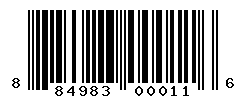 UPC barcode number 884983000116