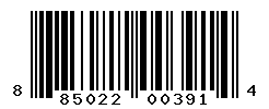 UPC barcode number 885022003914