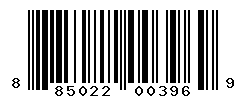 UPC barcode number 885022003969