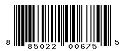 UPC barcode number 885022006755