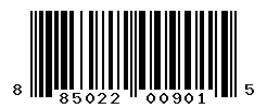 UPC barcode number 885022009015