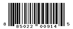 UPC barcode number 885022009145