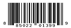 UPC barcode number 885022013999