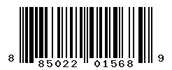 UPC barcode number 885022015689