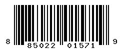 UPC barcode number 885022015719