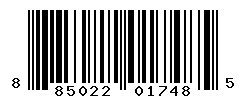 UPC barcode number 885022017485