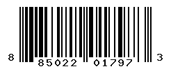 UPC barcode number 885022017973