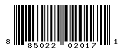 UPC barcode number 885022020171