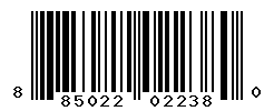 UPC barcode number 885022022380