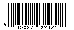 UPC barcode number 885022024711