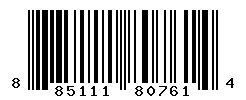 UPC barcode number 885111807614