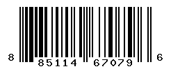 UPC barcode number 885114670796