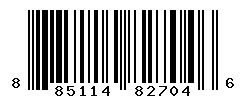 UPC barcode number 885114827046