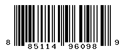 upc 885114960989 barcode image