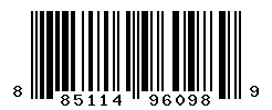 UPC barcode 885114960989