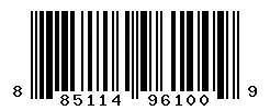 UPC barcode 885114961009