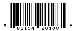 UPC barcode 885114961085