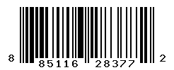 upc 885116283772 barcode image