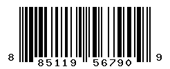 UPC barcode number 885119567909