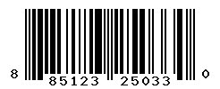 UPC barcode number 885123250330