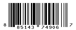 UPC barcode number 885143749067