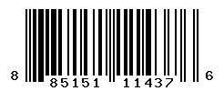 UPC barcode number 885151114376