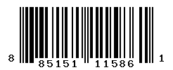 UPC barcode number 885151115861