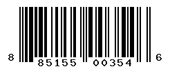 UPC barcode number 885155003546