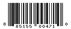 UPC barcode number 885155004710