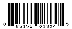 UPC barcode number 885155018045