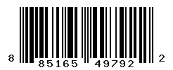 UPC barcode number 885165497922