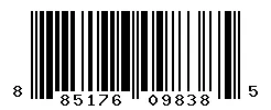 UPC barcode 885176098385