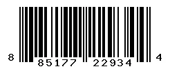 UPC barcode 885177229344