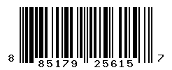 UPC barcode number 885179256157