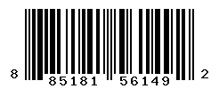 UPC barcode number 885181561492